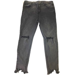 Wild Fable Black Denim Distressed Jeans